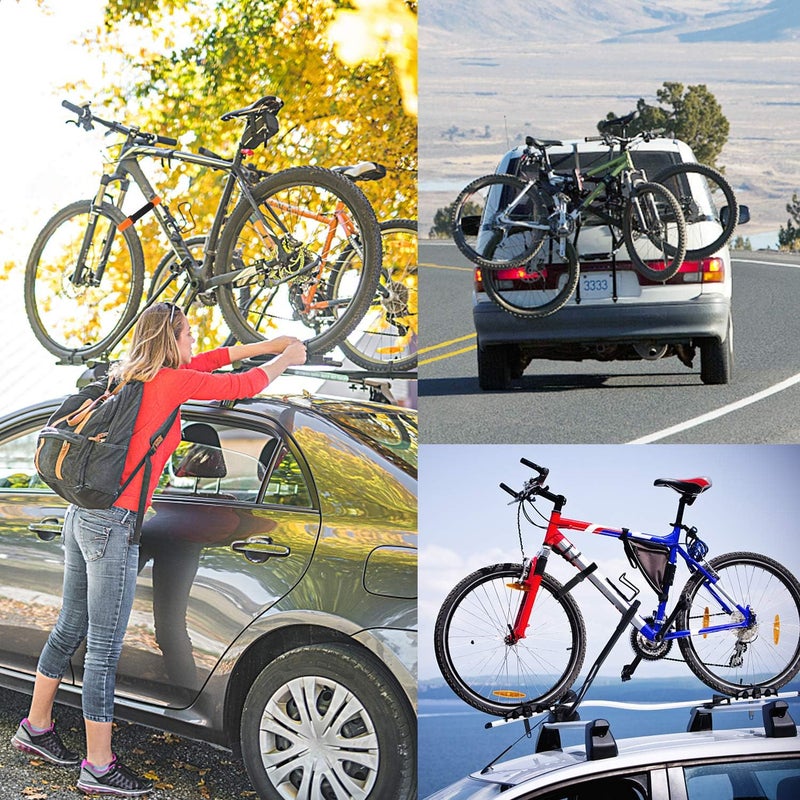 SANNIX Bike Rack Straps, Adjustable Bike Wheel Stabilizer Straps Bike Rack Strap with Hook Road Bike Bicycle Accessories for Camping Equipment Yoga Mats - Image 5